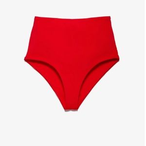 Mara Hoffman Lydia Bikini Bottom in Red ❤️